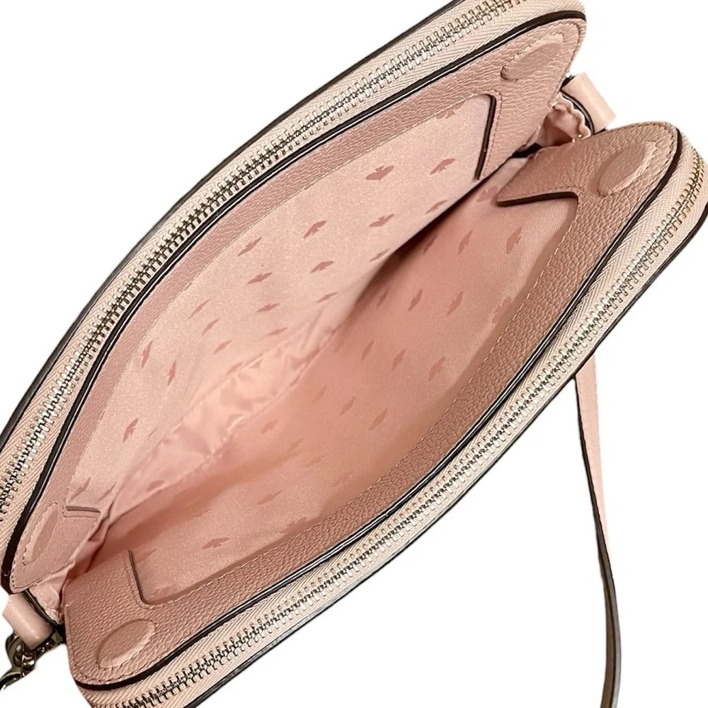 Kate Spade By the Pool Flamingo Novelty Triple Compartment Pink Crossbody Bag